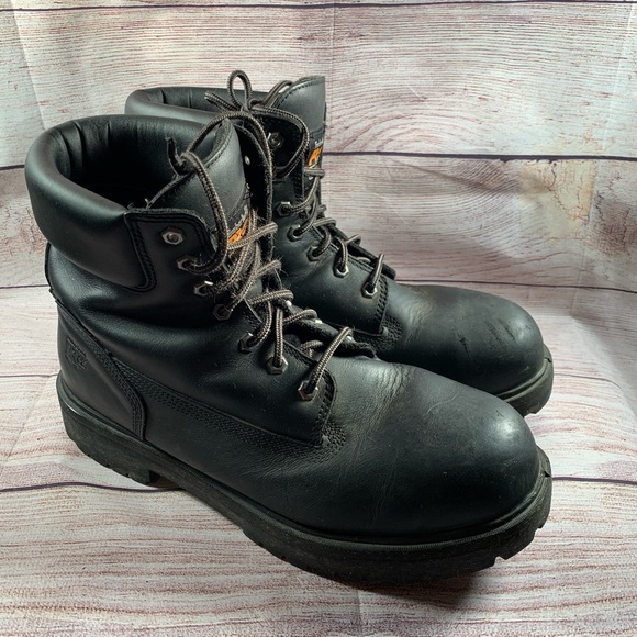 Timberland Pro Steel Toe Men’s black boots 13W - Picture 1 of 10